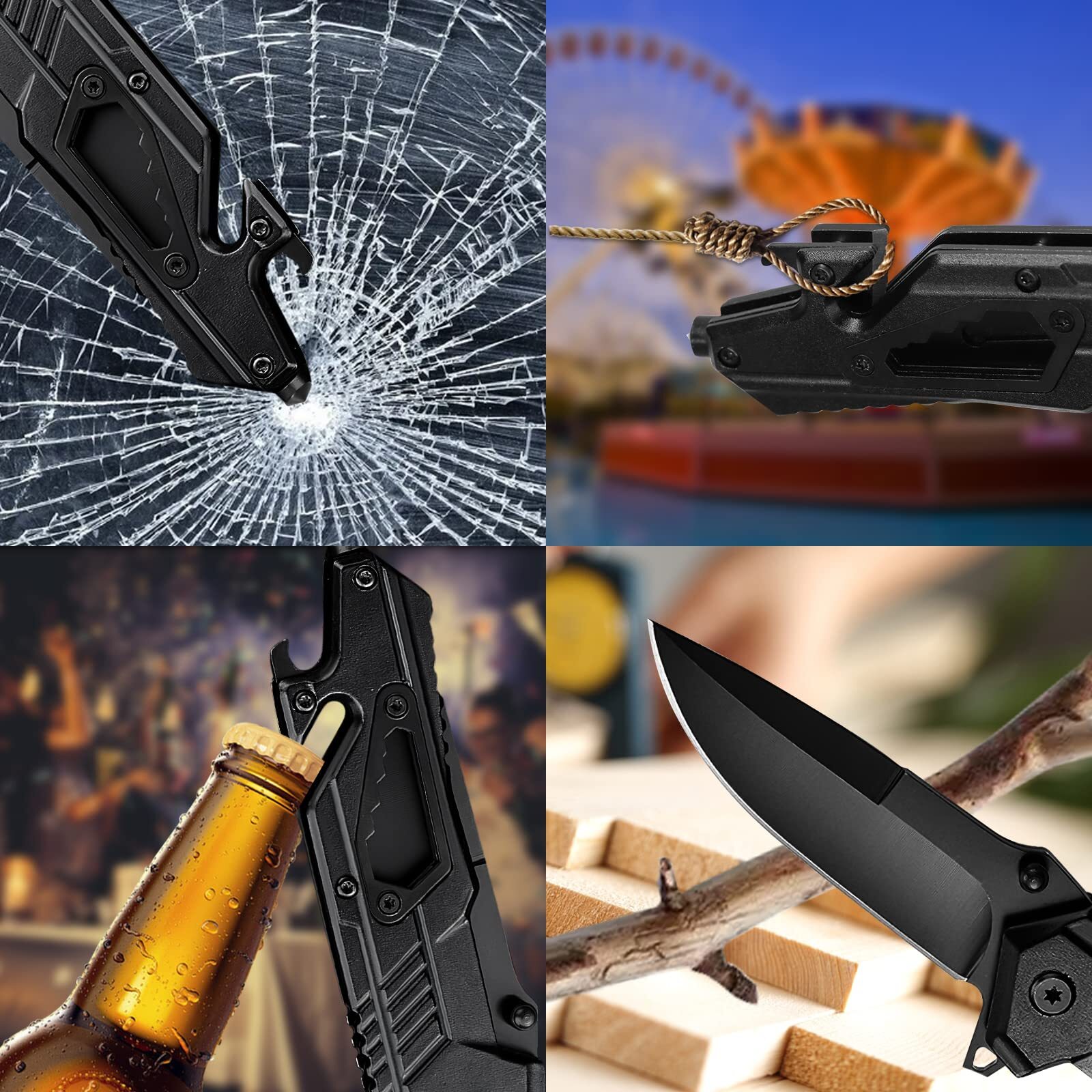 7.87" TAC FORCE SPRING OPEN ASSISTED TACTICAL FOLDING POCKET KNIFE Rescue Blade