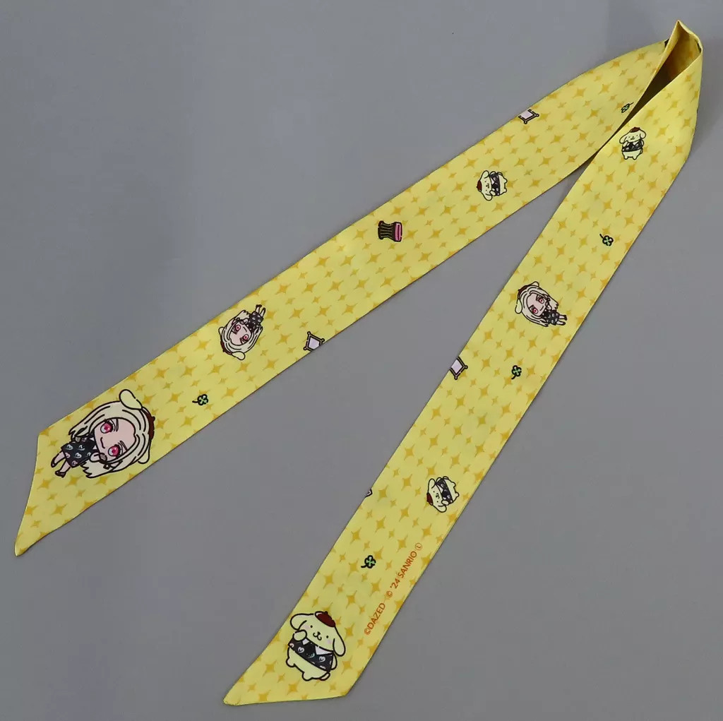 Charisma x Sanrio Terra Pom Pom Purin Ribbon Scarf 40.5in Non-Metal Accessory