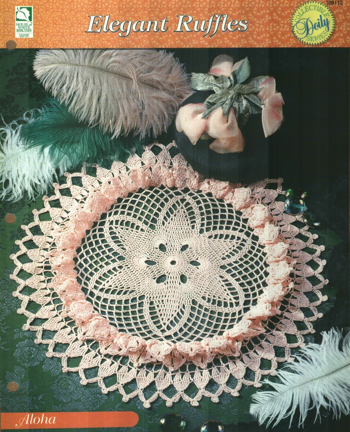NEW ALOHA DOILY 20 1/2" COLLECTIBLE DOILY SERIES CROCHET PATTERN INSTRUCTIONS