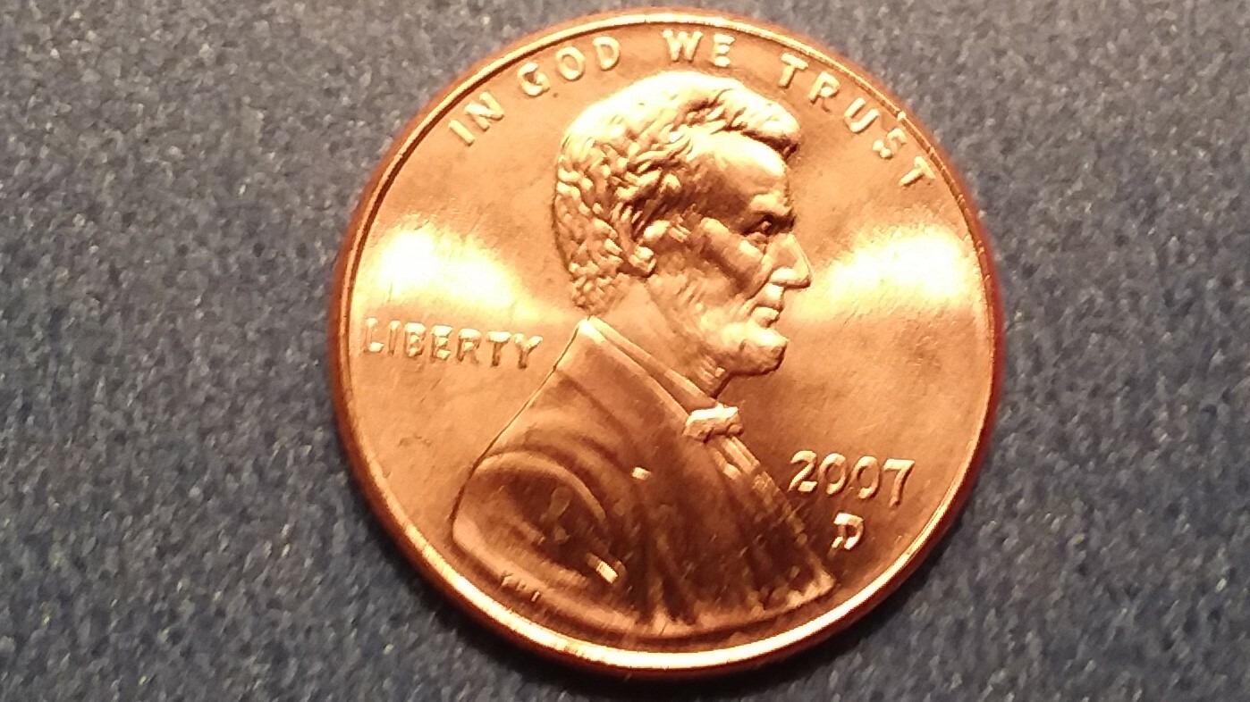 2007-D Brilliant Uncirculated Lincoln Cent.  Ships Free.  BU condition.