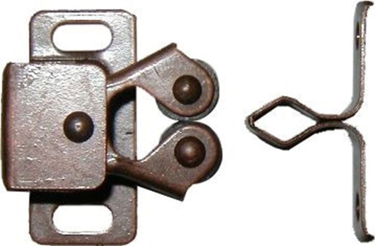 Double Roller Catch Statuary Bronze