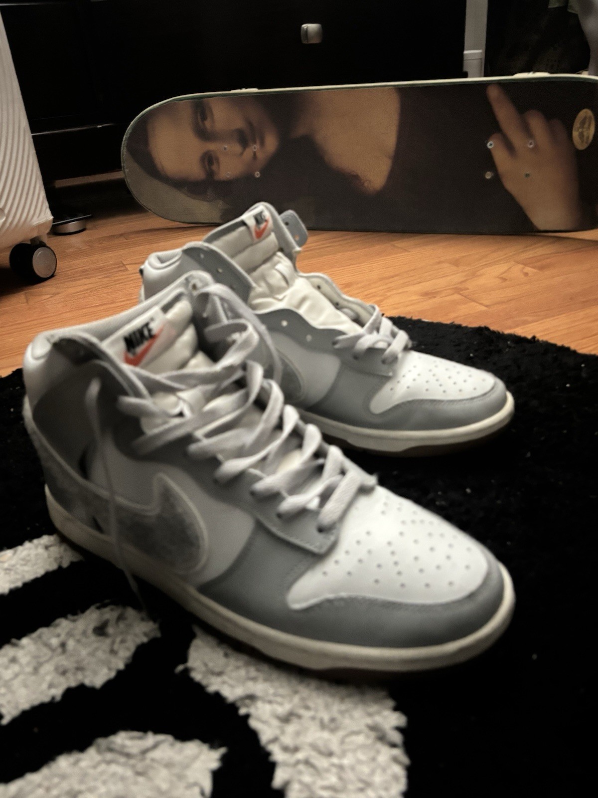 Nike Men's Dunk High 'Chenille Swoosh - Size 10.5