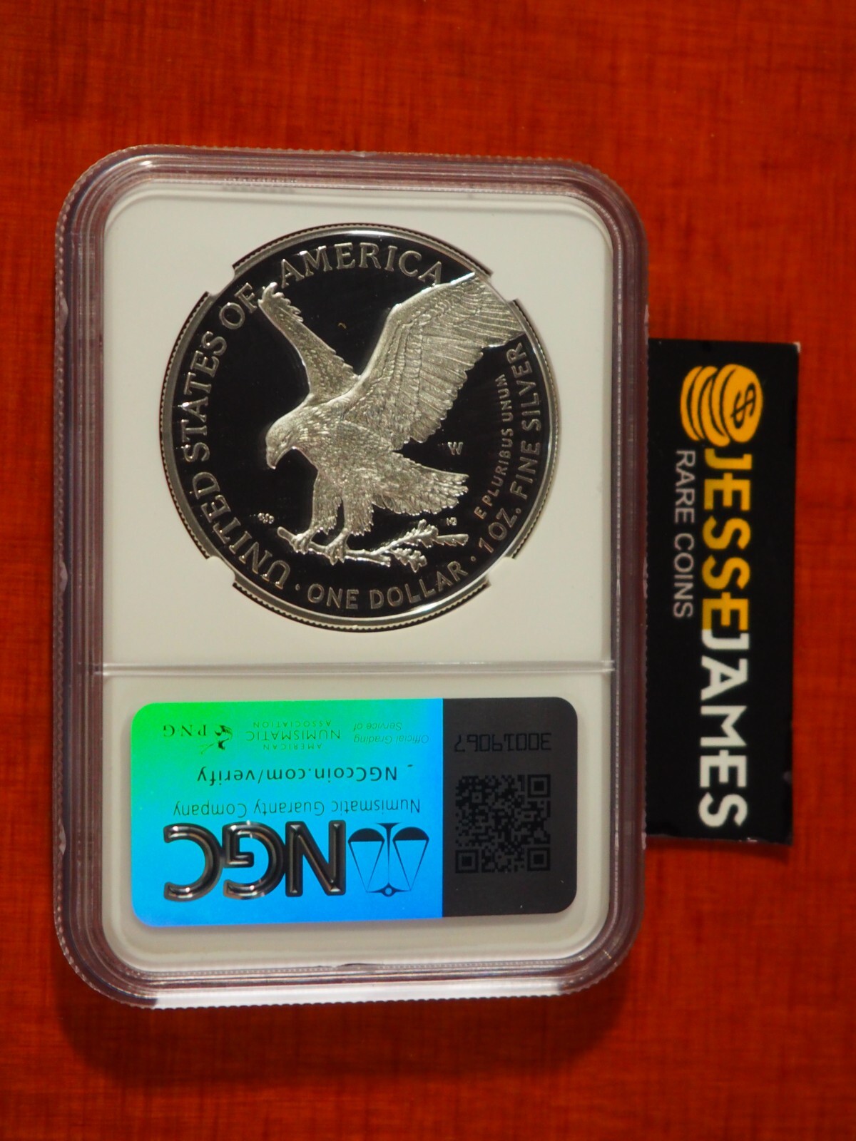 2024 W PROOF SILVER EAGLE NGC PF70 ADVANCE RELEASE CONGRATULATIONS SET 'A' LABEL