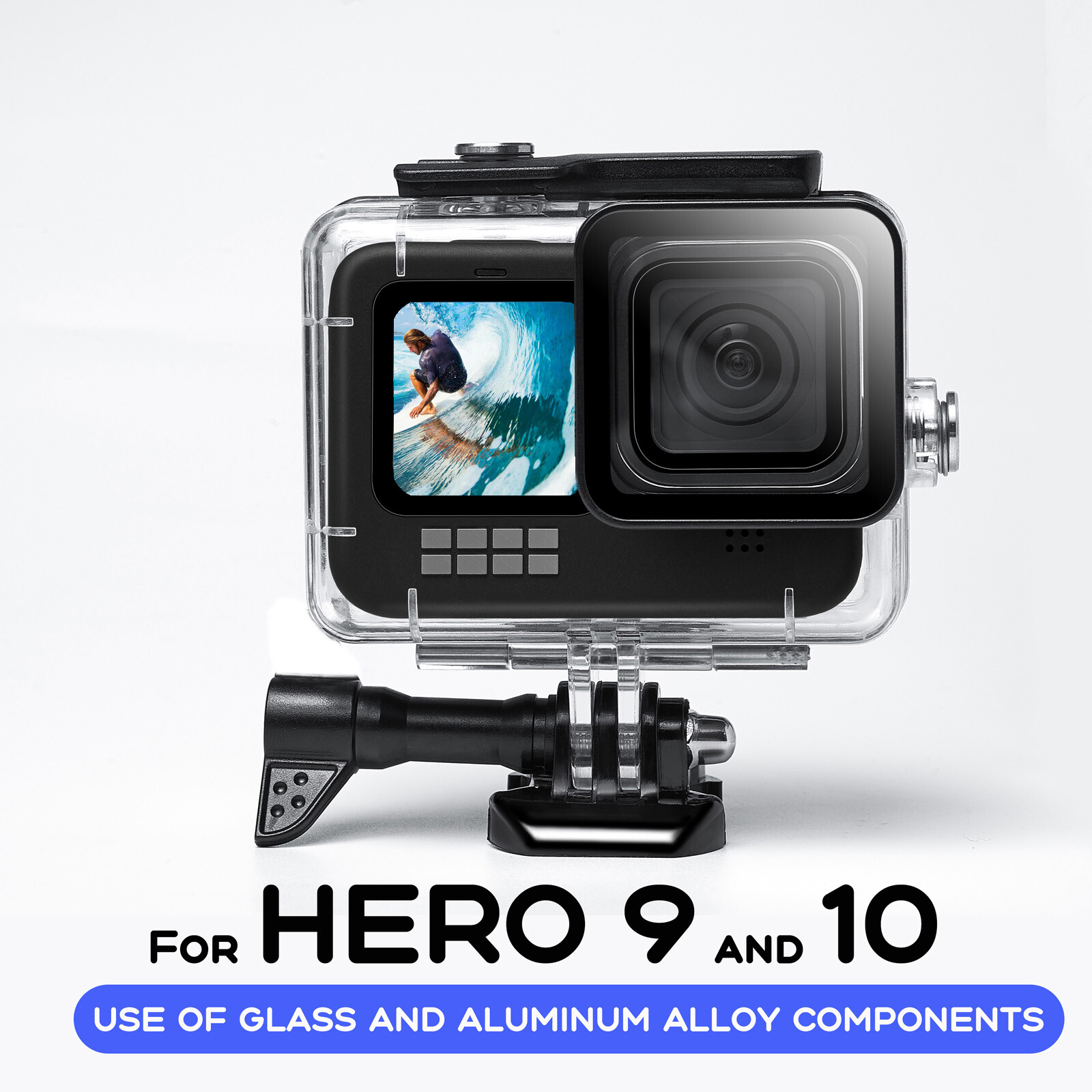 For GoPro HERO 13 12 11 10 Black Waterproof Diving Underwater Housing Case Cover