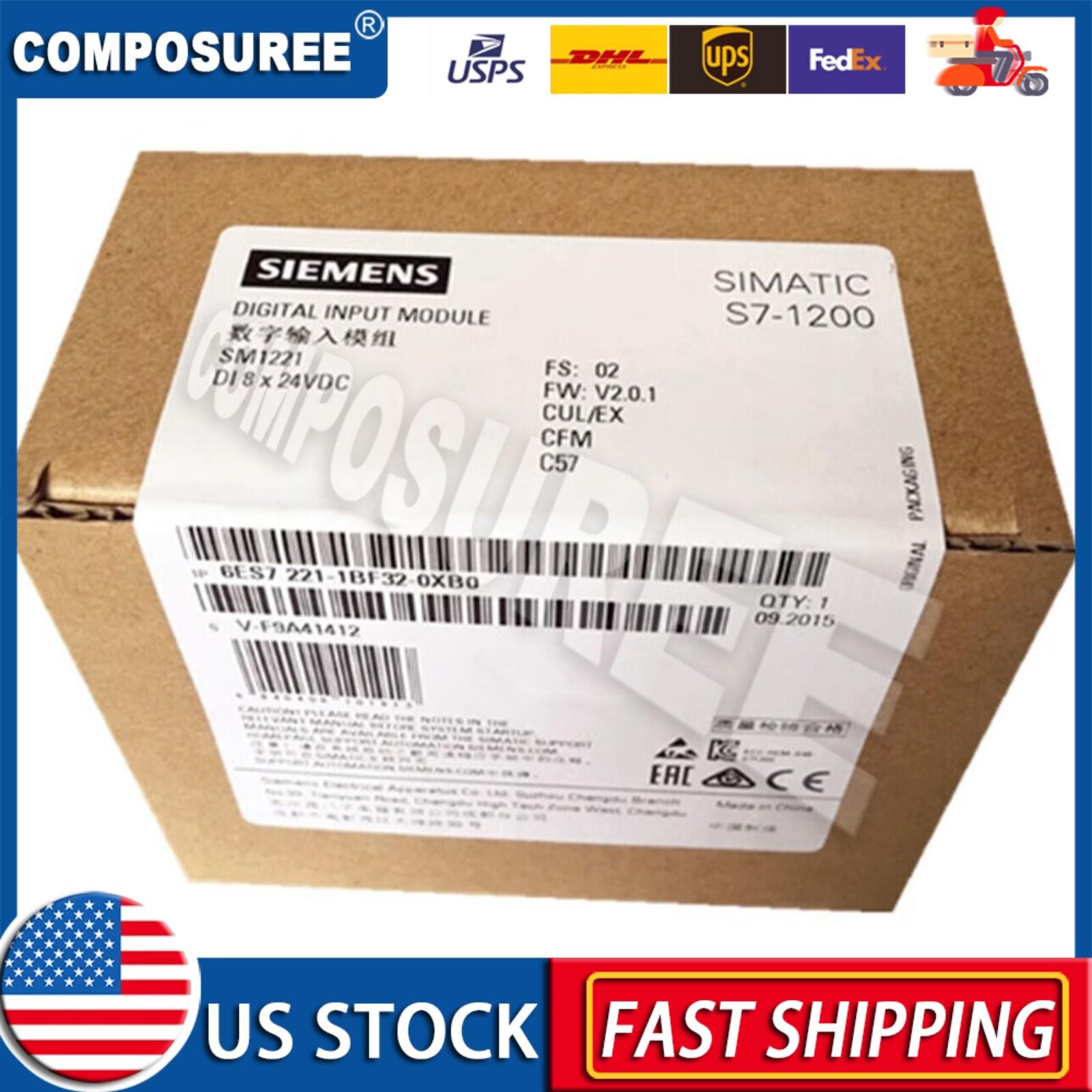 New Siemens 6ES7221-1BF32-0XB0 6ES72211BF320XB0 S7-1200 Digital input SM 1221