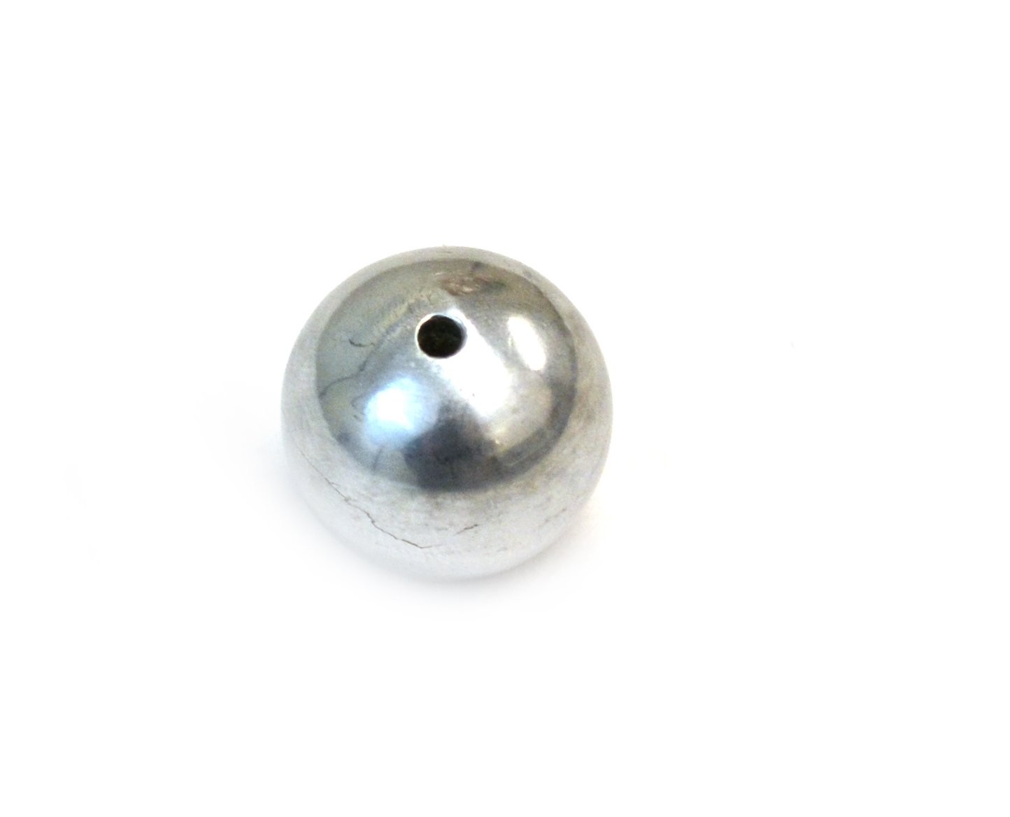 EISCO Labs 19mm Drilled Aluminum Ball for Enhanced Approx 2.5mm, Silver