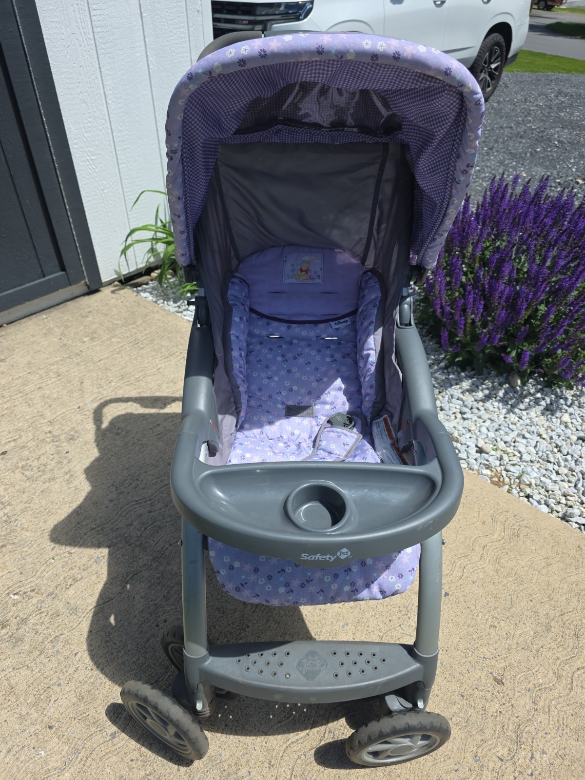 Vintage Winnie The Pooh  Purple Stroller READ DESCRIPTION