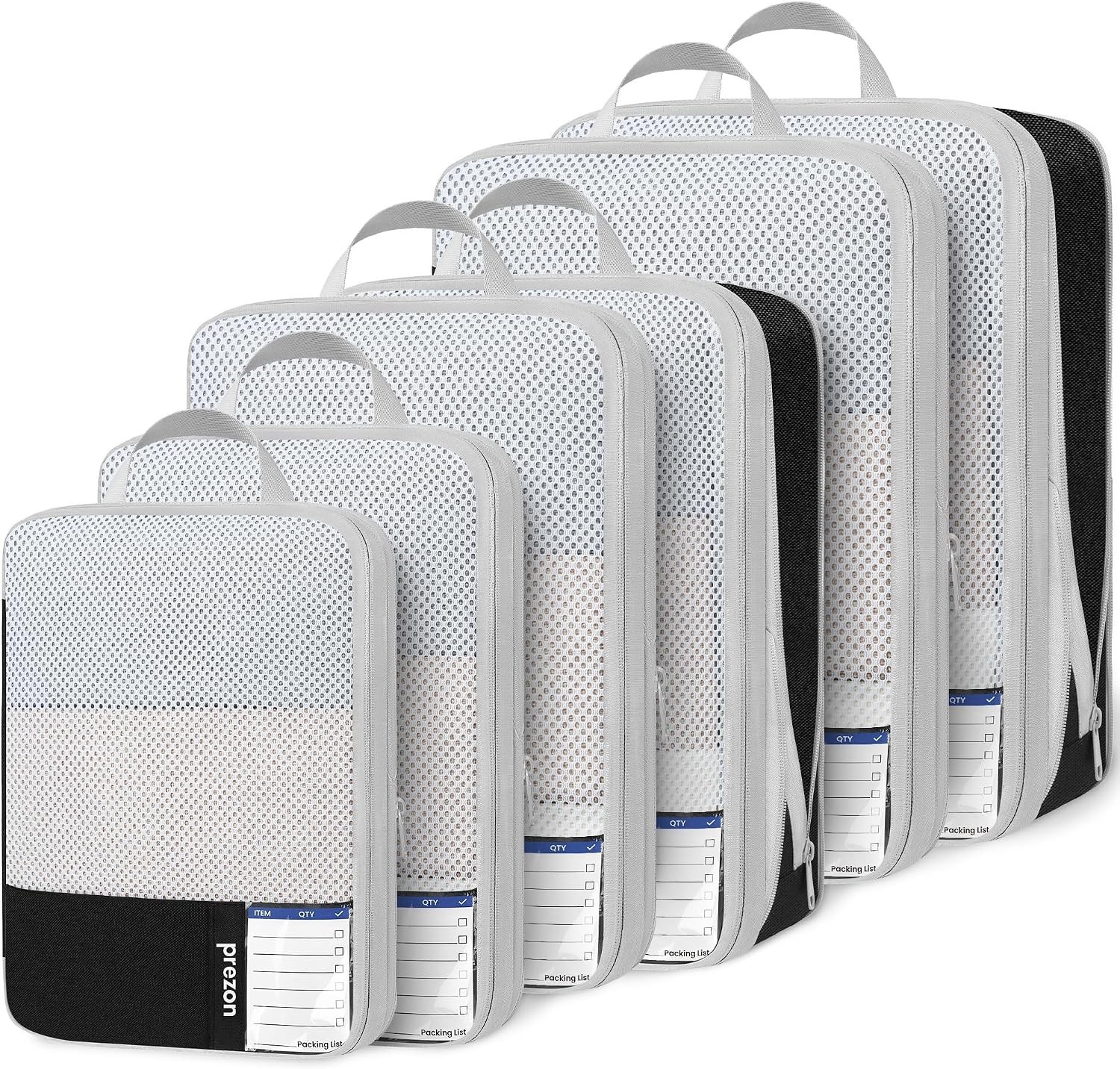 Durable Travel Packing Cubes - 6-Piece Set for Effortless Packing Efficiency