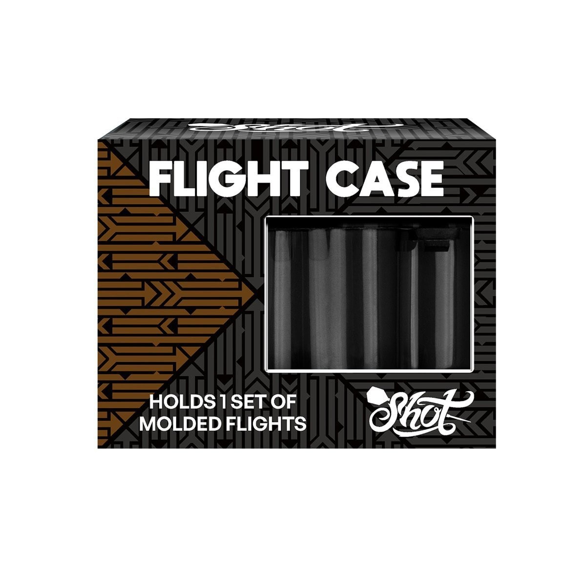 SHOT MOLDED FLIGHT CASE BLACK
