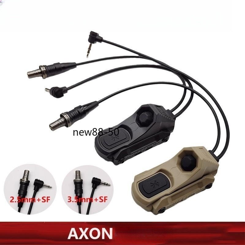 AXON Style Dual Remote Switch SF And Crane/2.5mm/3.5mm Laser Plug Tactical Gift