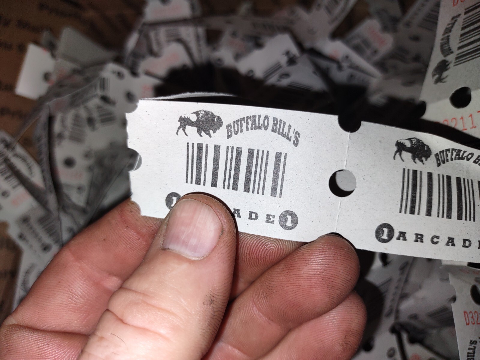 arcade redemption ticket lot #5607