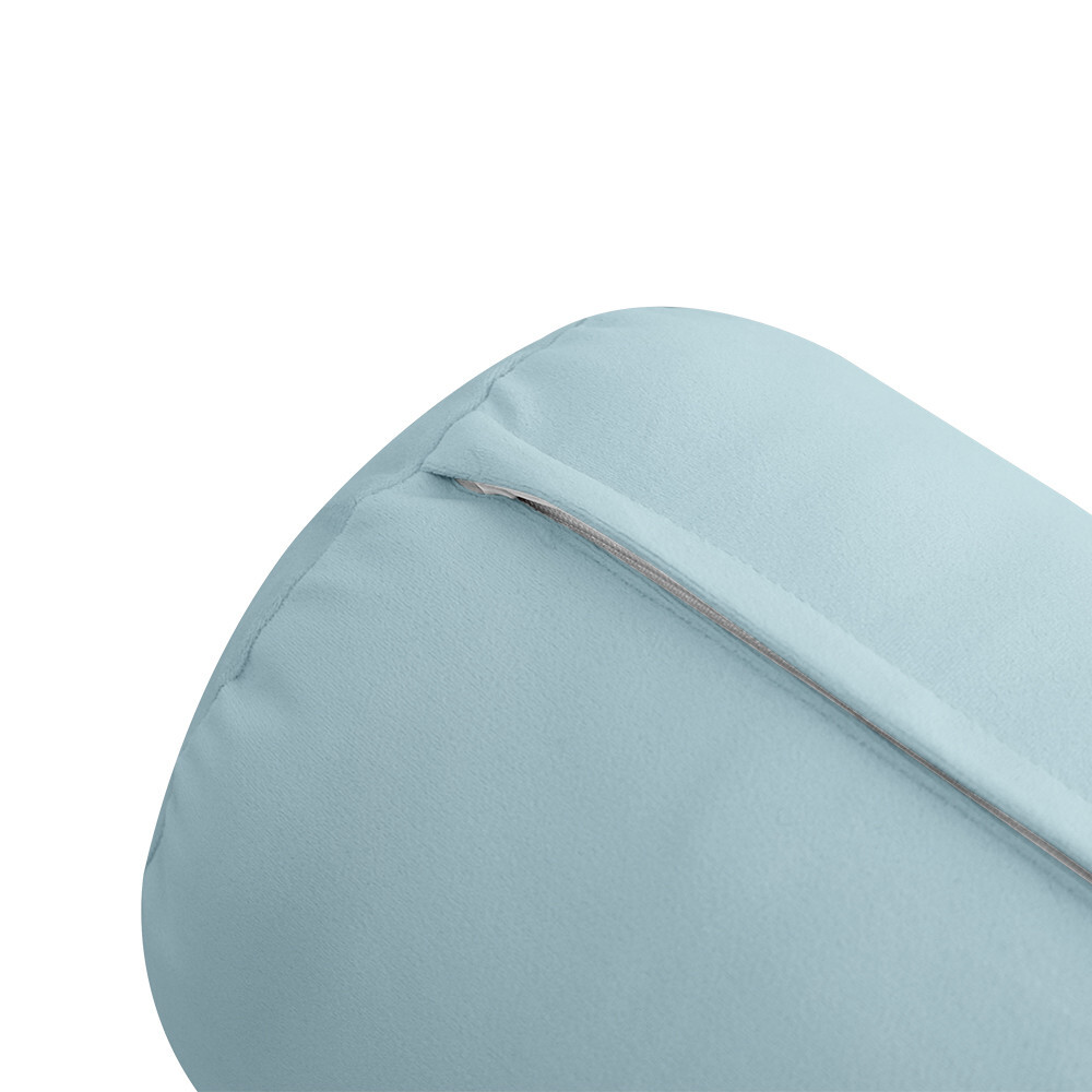 STYLE V3 Twin Velvet Knife Edge Indoor Daybed Bolster Pillow |COVER ONLY| AD355
