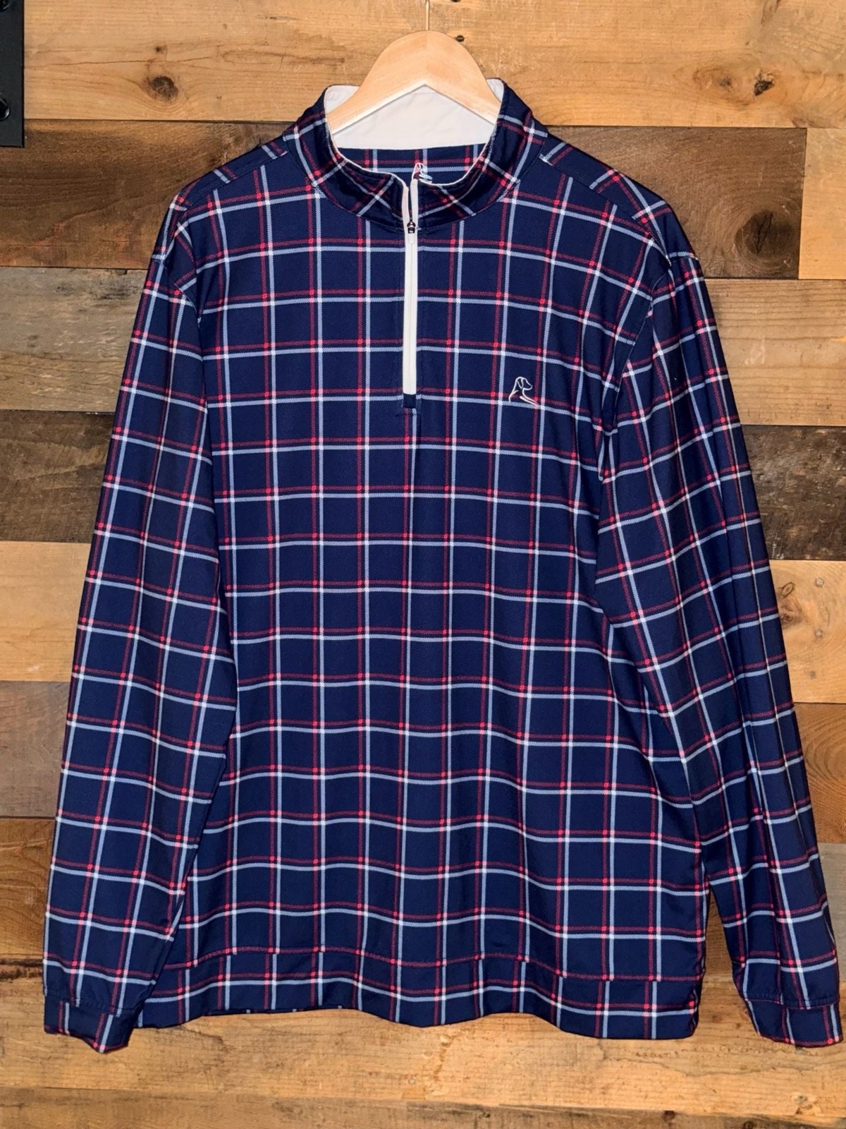 Rhoback The Old Glory Performance Quarter-Zip Pullover Size XL