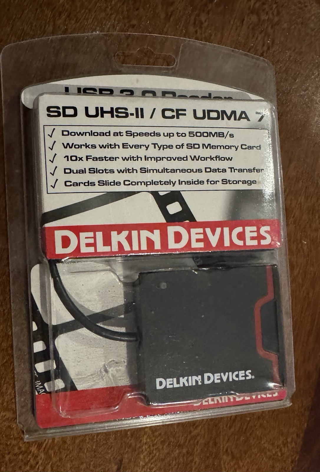 DelkinDevices SD And CF Card Reader, New