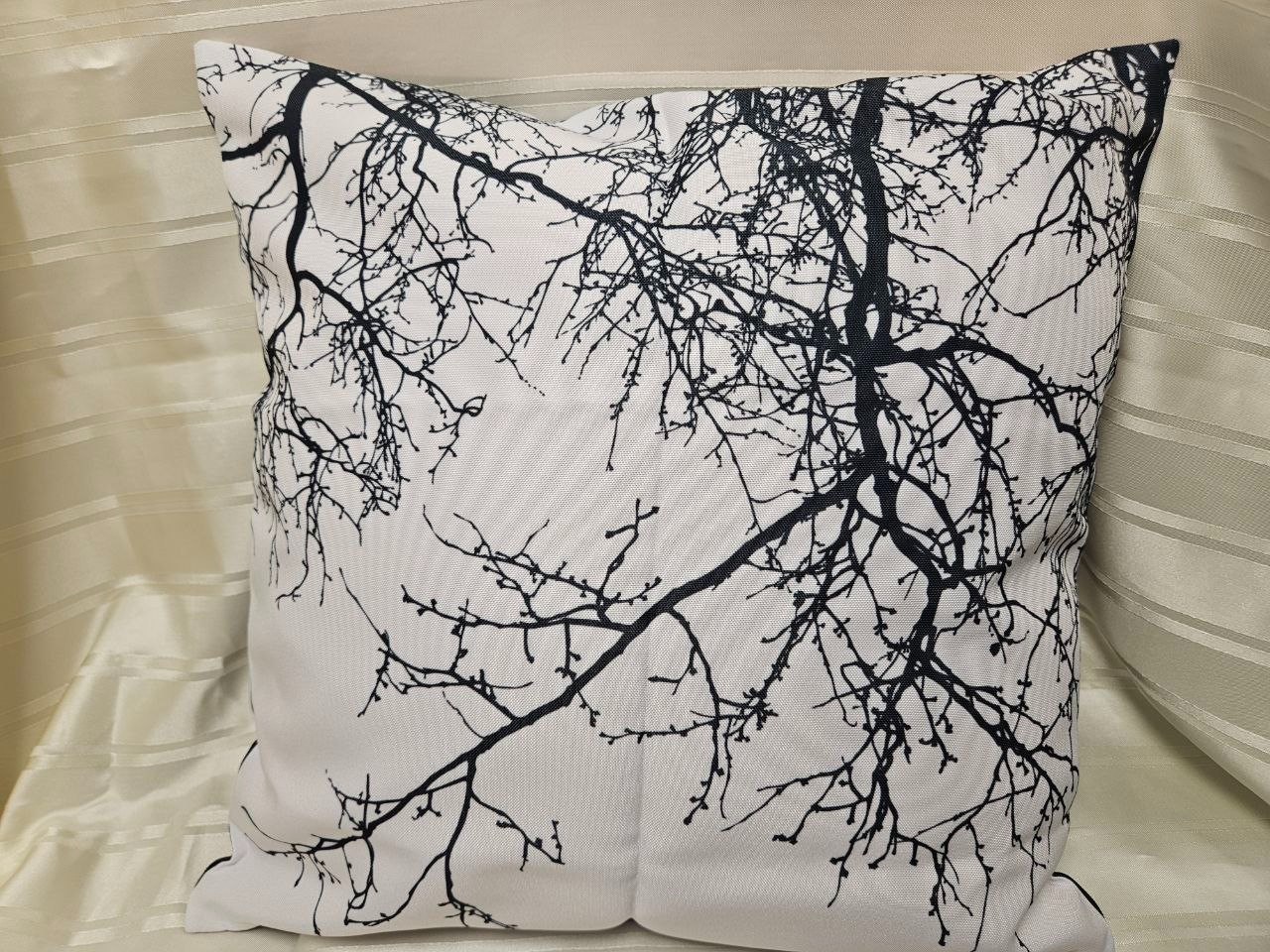 Pillowcase Black Branches White&Black Tree