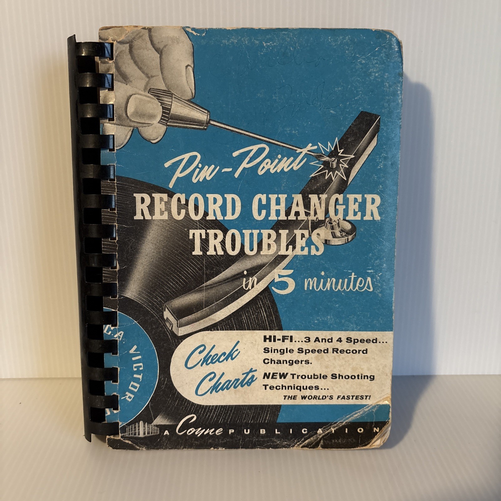 Pin Point Record Changer Troubles In 5 Minutes 300 Pgs Sheneman 1961 Coyne READ