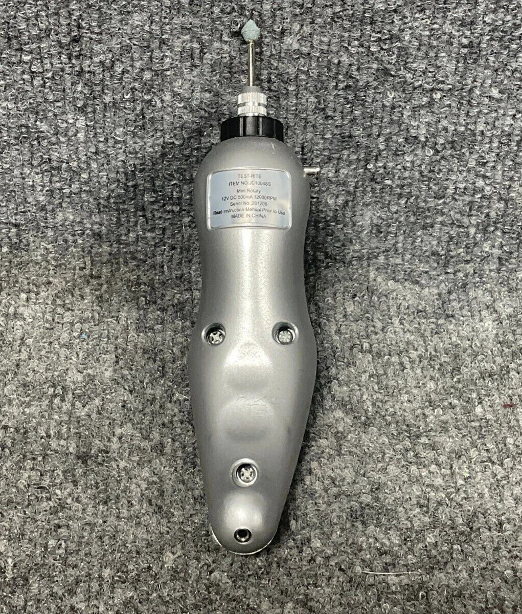 Test Rite JC10048S Mini Rotary Tool Set Used Case Attachments