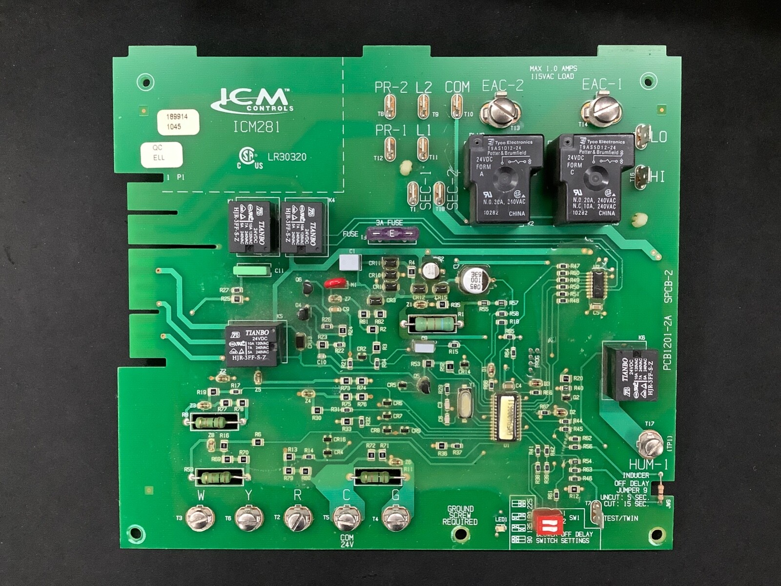 90-DAY WARRANTY - ICM281 Furnace control board for Carrier, Bryant, Payne, etc.