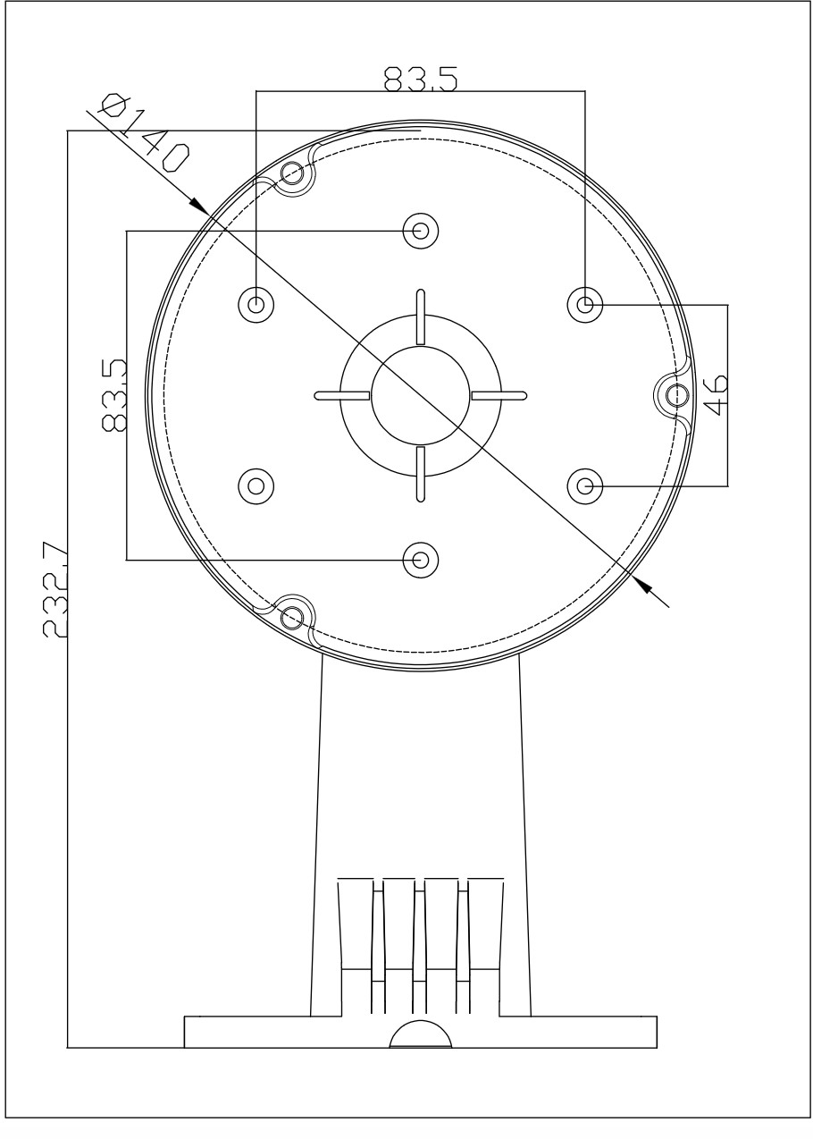 Wall Mount Bracket for Turret Security Camera - B99