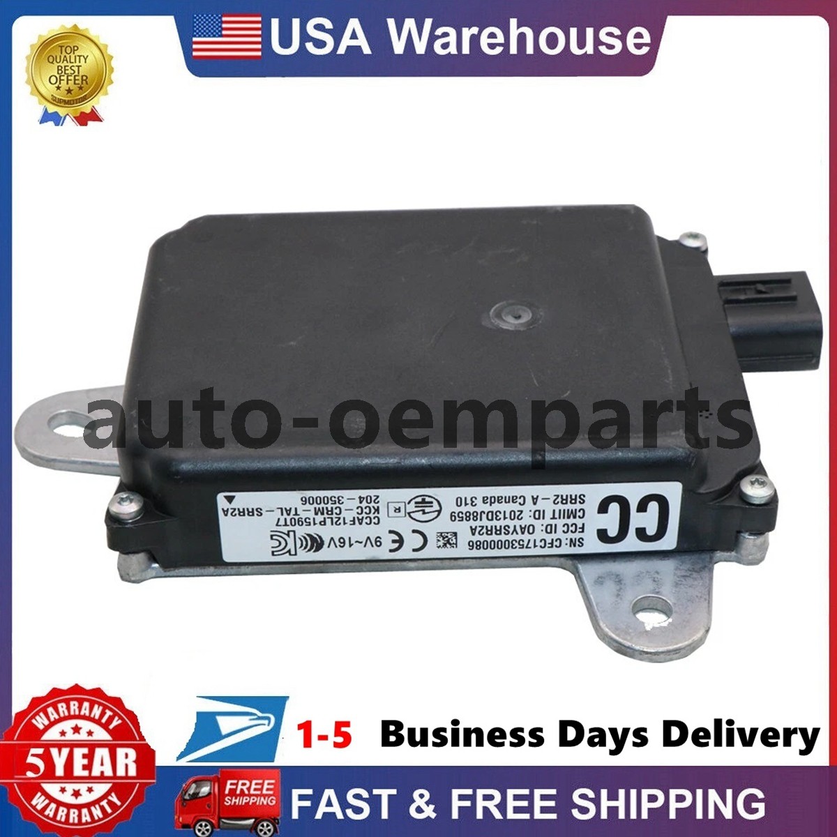 Genuine OEM for Toyota 15-17 Camry Rear RH Blind Spot Monitor Radar 88162-06041