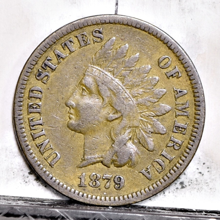 1879 Indian Cent - V Ch VF (#58967-L)