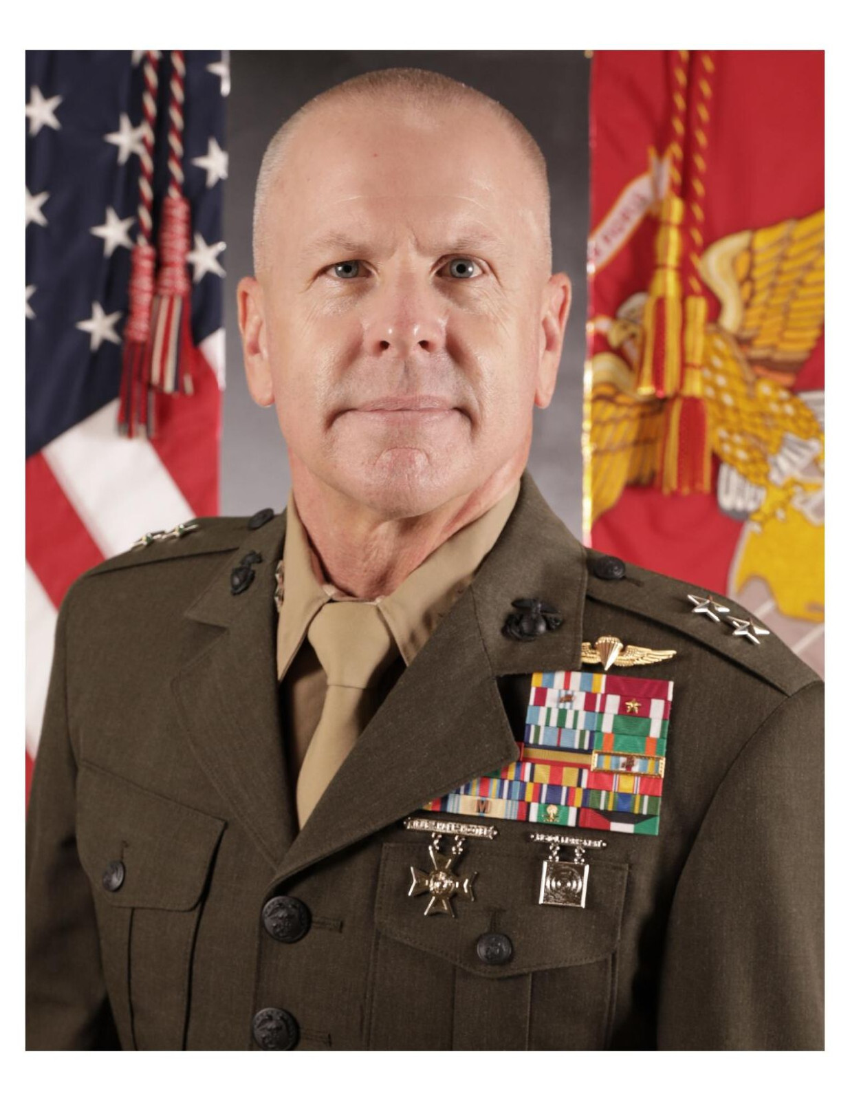 United States Marine General Michael F. Fahey III 8x10 Photo #2 On 8.5" x 11"