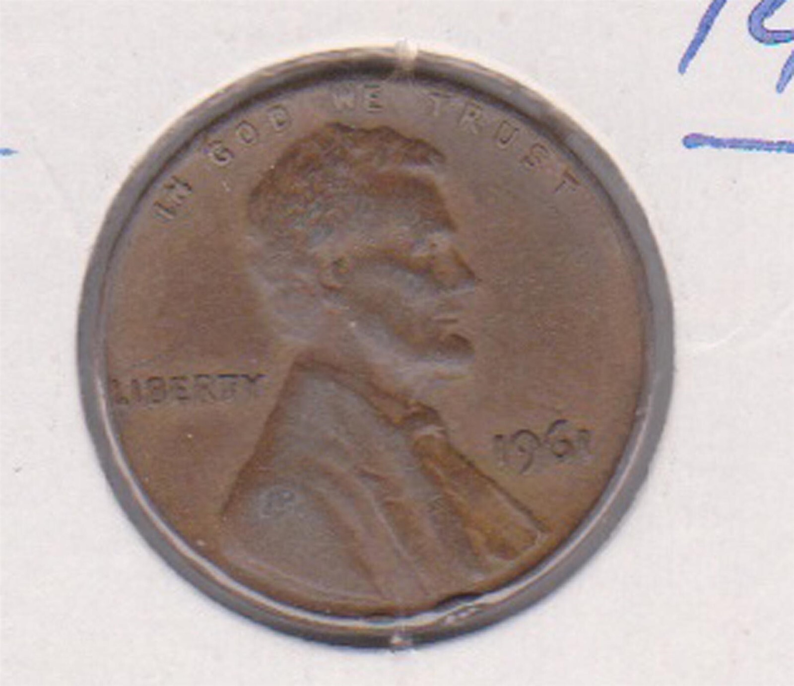 (H207-18) 1961 USA 1c coin (R)