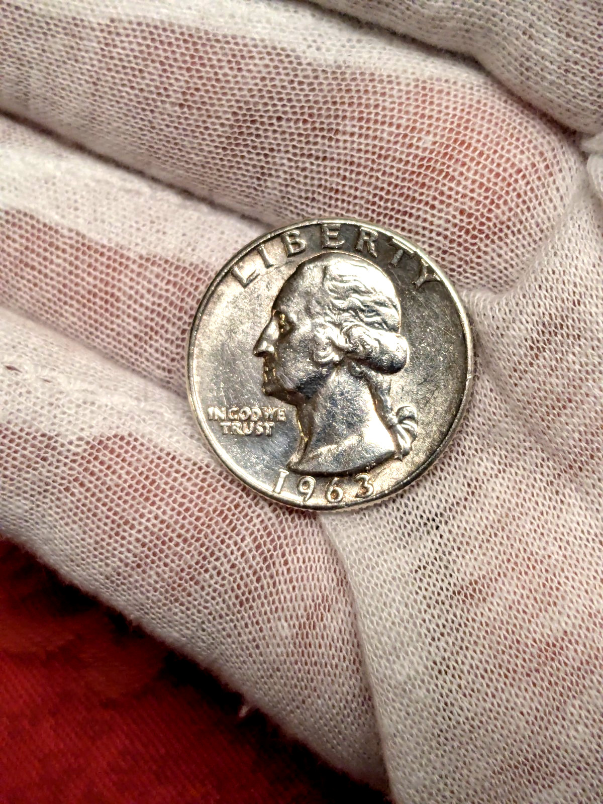 1963 NO MINT MARK WASHINGTON  QUARTER COIN RARE