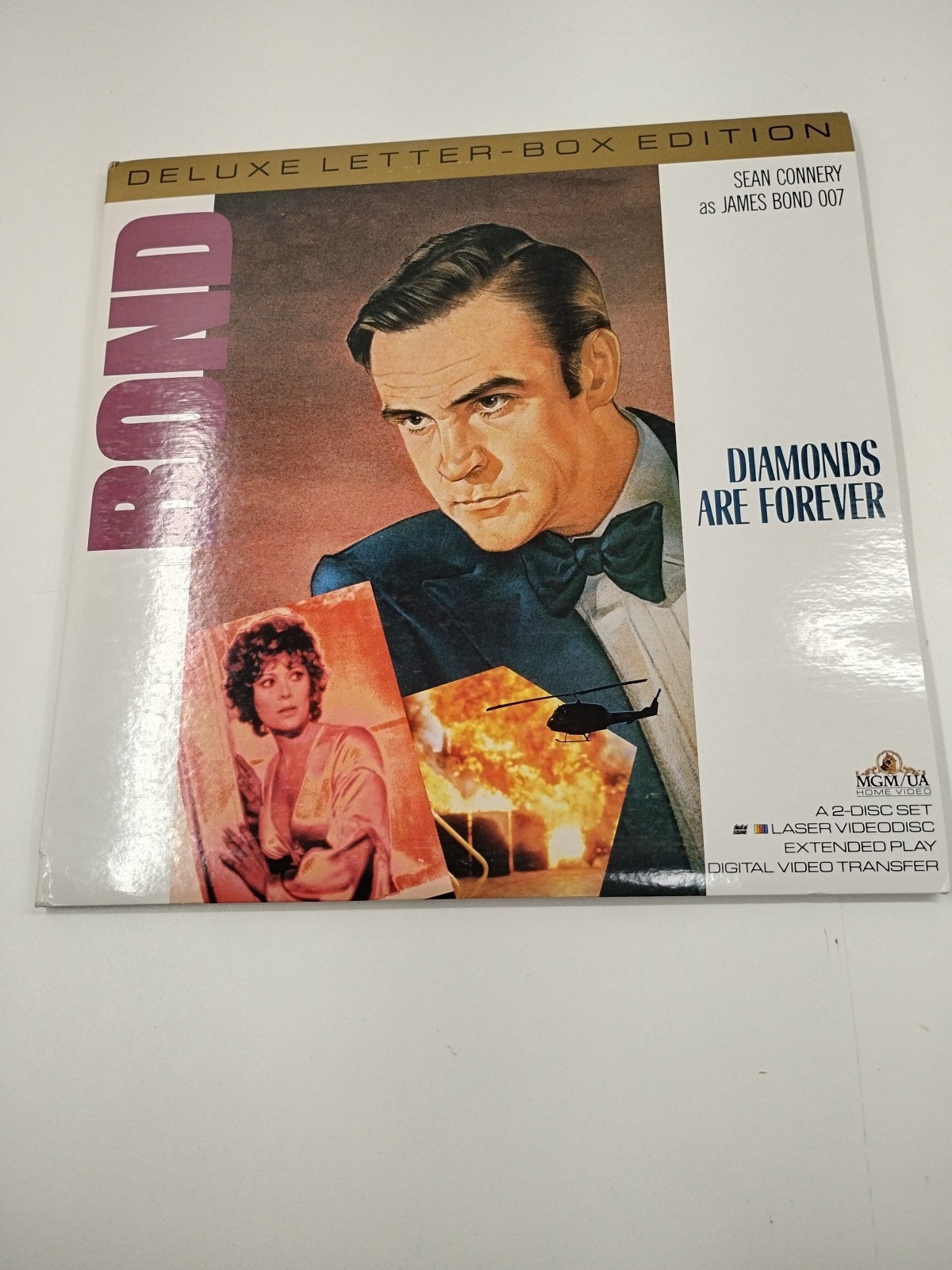 DIAMONDS ARE FOREVER 2-Laserdisc LD SET WIDESCREEN JAMES BOND! Sean Connery