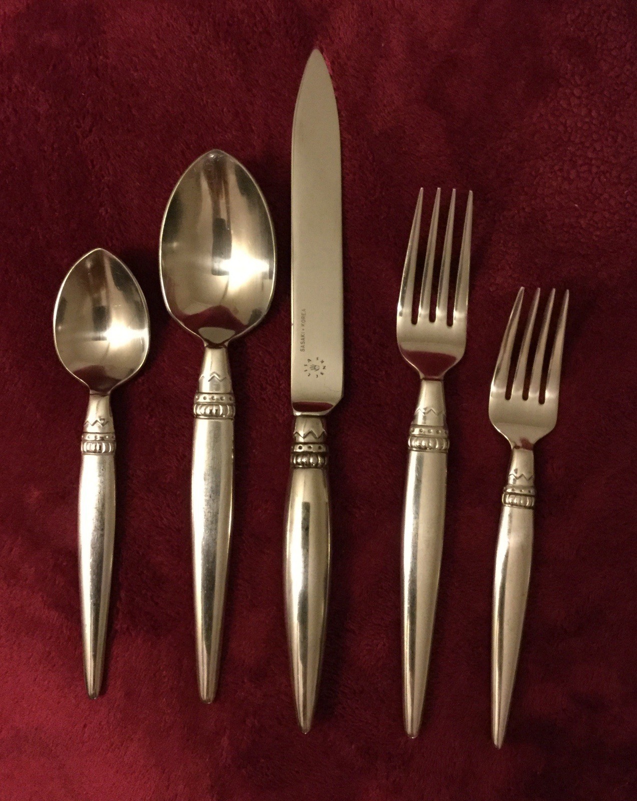 Sasaki - Lisa Jenks - HARLEQUIN - Japan - Stainless Flatware - YOU CHOOSE CHOICE