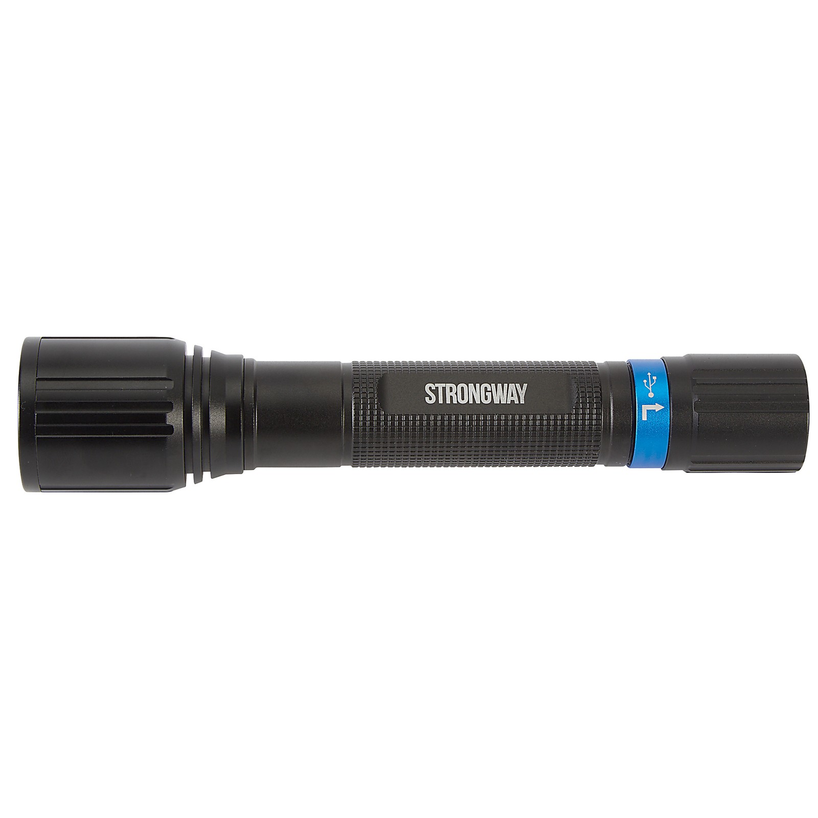 Strongway Dual-Power Rechargeable Flashlight, 1500 Lumens, LED, 656ft. Beam