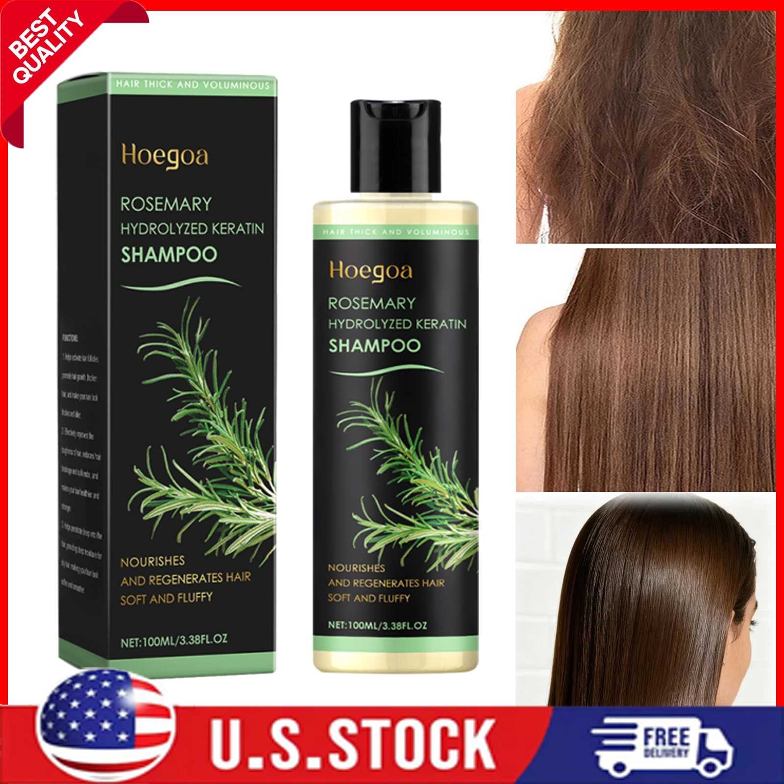 1-10x Organic Rosemary Hair Growth Shampoo for Women and Men-Natural Thickening
