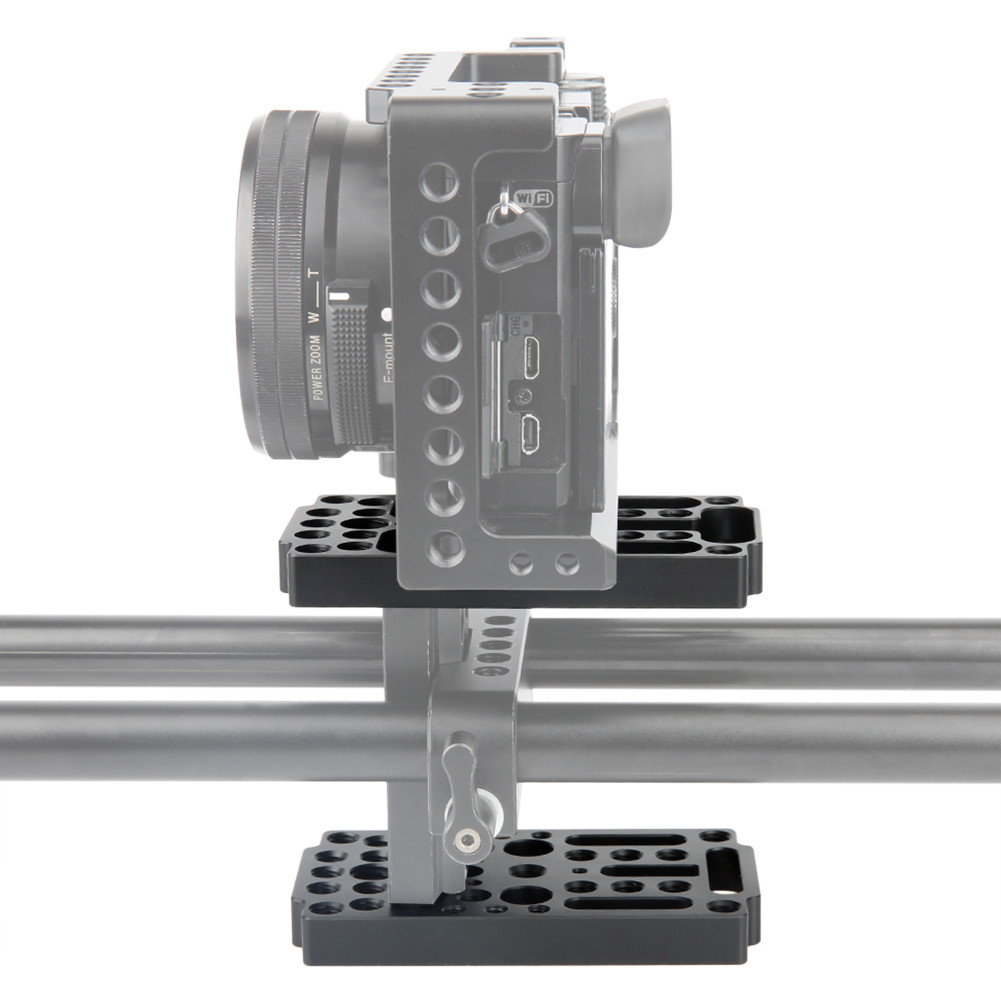NICEYRIG Switching Cheese Easy Plate 1/4" 3/8" Thread w/ V-Lock Mount for Camera