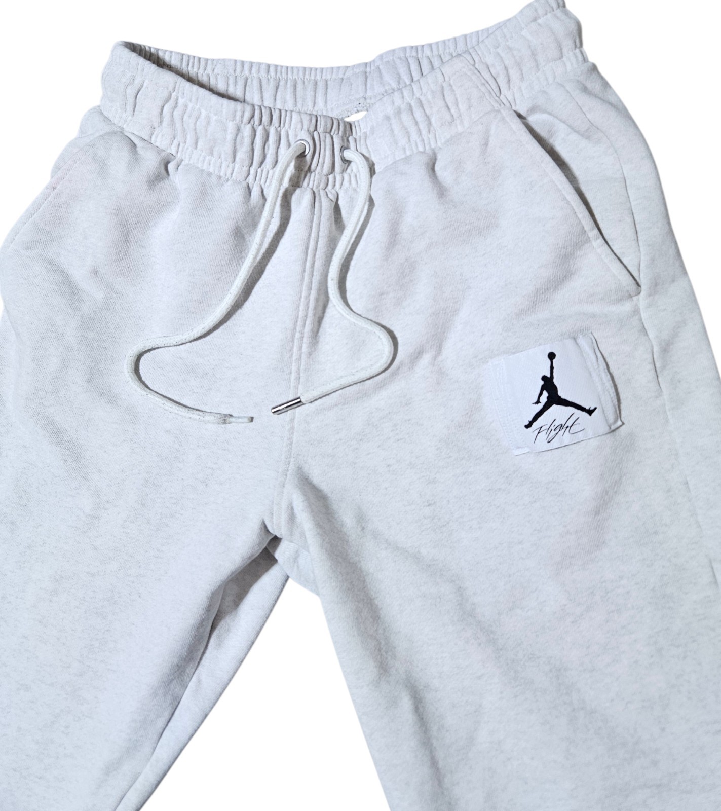 Jordan Essentials Statement Fleece Pants Stitched-Down Jumpman "Flight" Sz Small