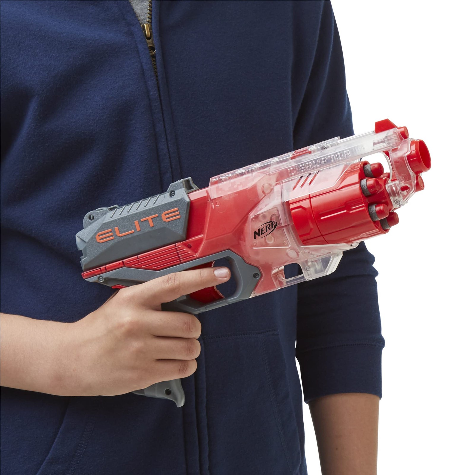 Nerf Elite - Drum Slam Fire Translucent Red Retailer Exclusive