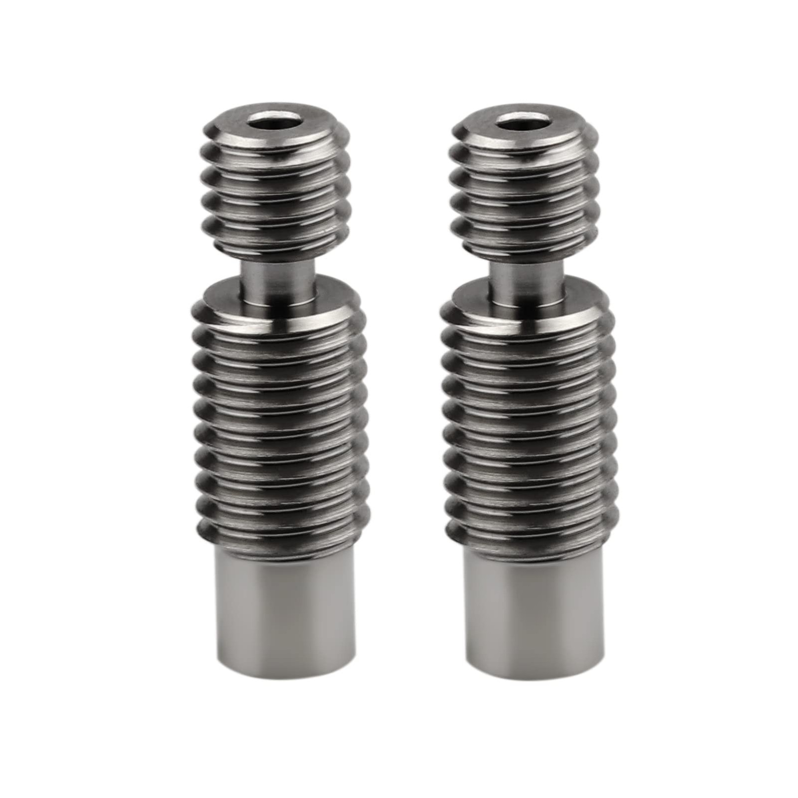 Pack Of 2pcs 3d Printer Super Smooth Titanium Alloy Heat Break All Metal Thermal