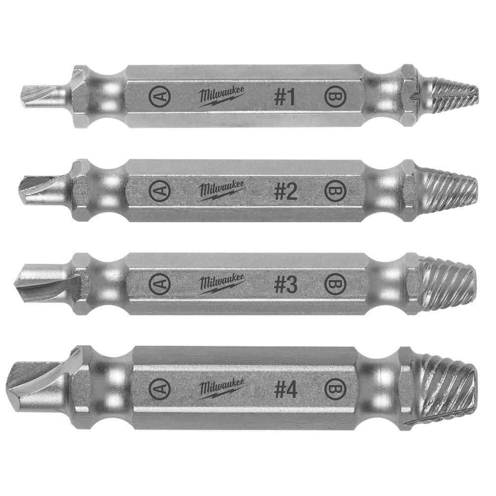 Milwaukee M2 Steel Screw Extractor Set (4-Piece)