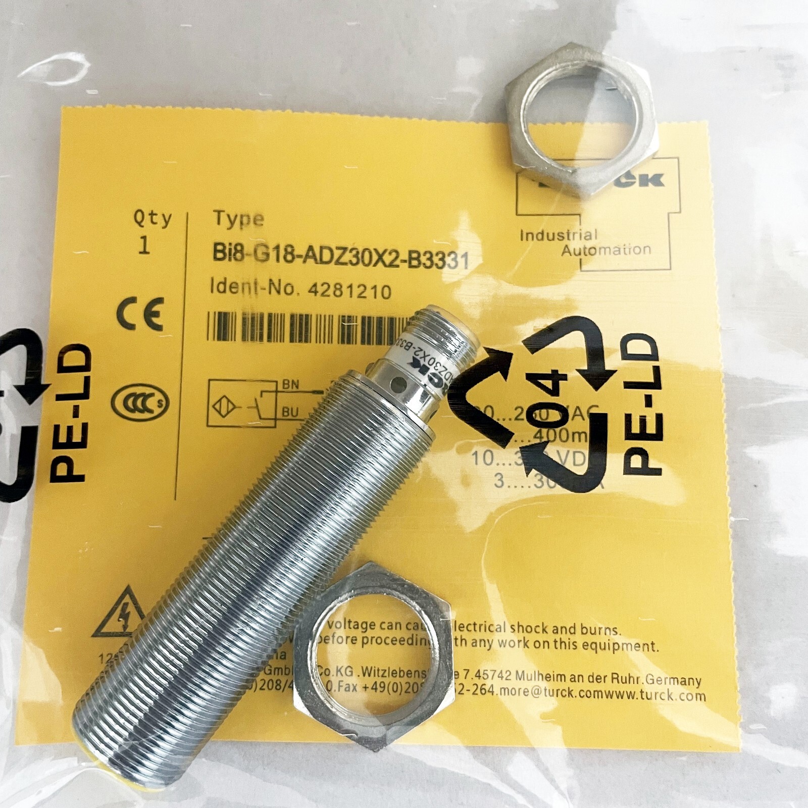 NEW Inductive Proximity Switch Sensor For TURCK BI8-G18-ADZ30X2-B3331 US Stock