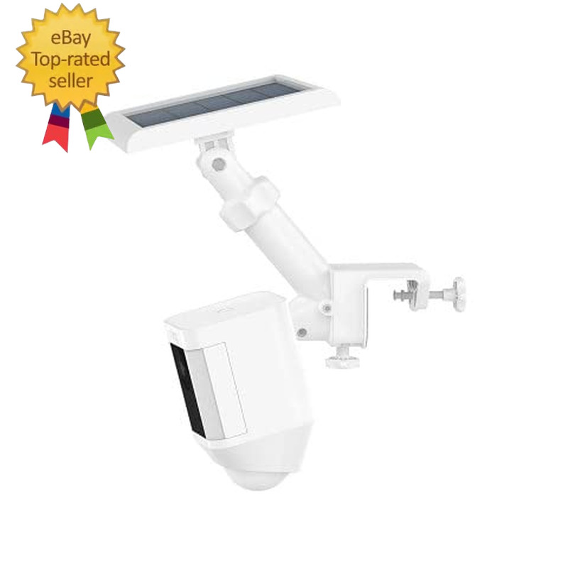 Gutter Mount for Cameras and Solar Panels - White