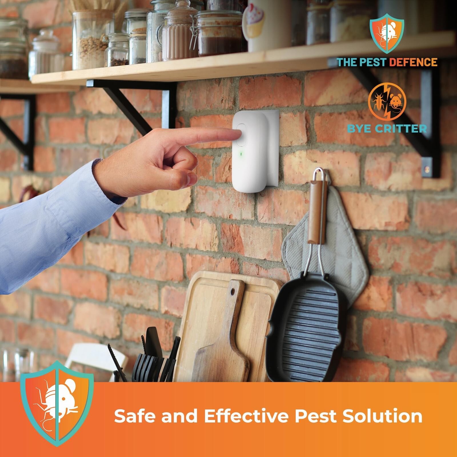 New Pest Defence Ultrasonic Pest Repeller, Ultrasonic Pest Repeller Plug USA 2PC