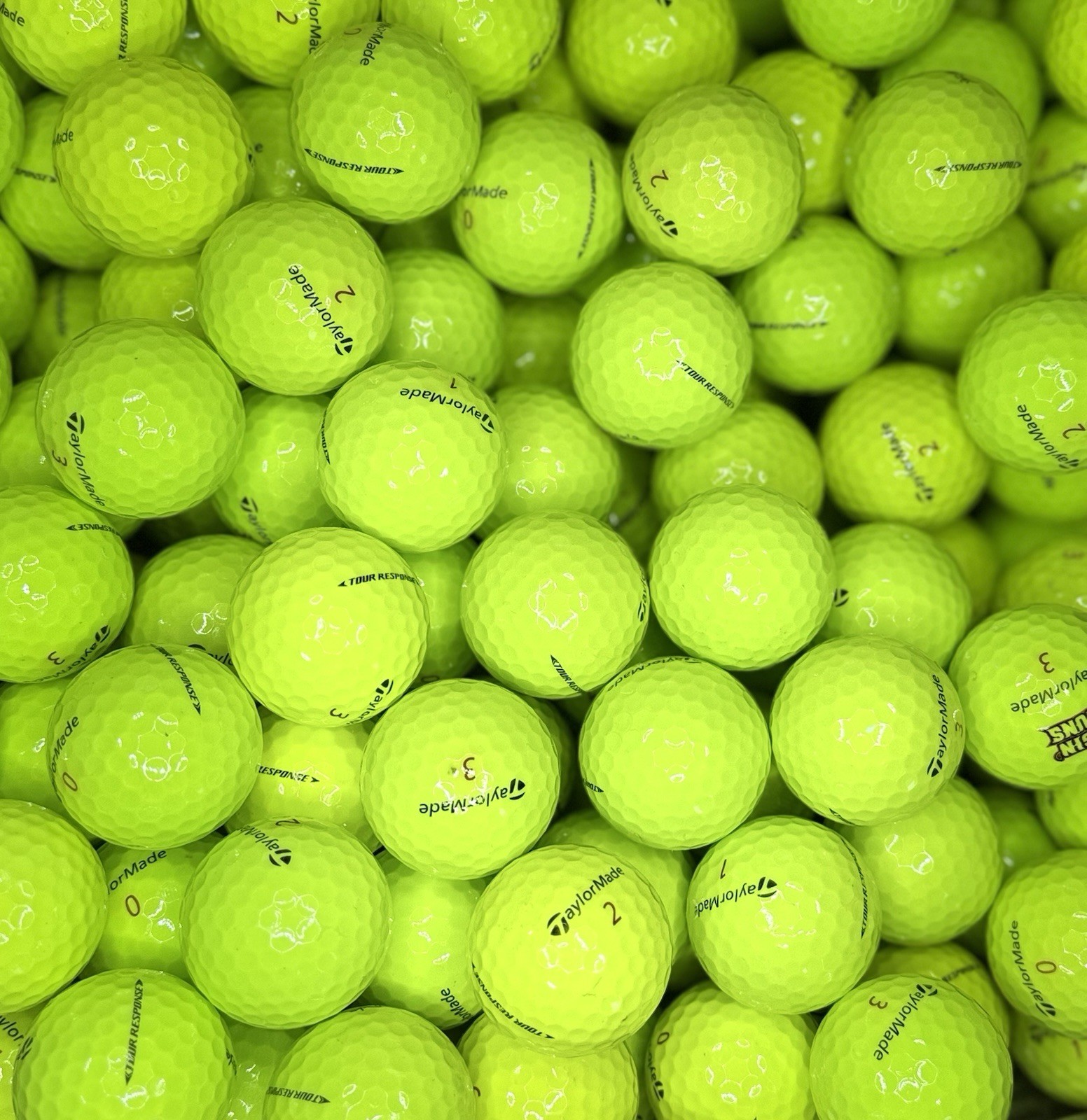 48 TaylorMade Tour Response Yellow 5/4A+ golf balls *Free Shipping*