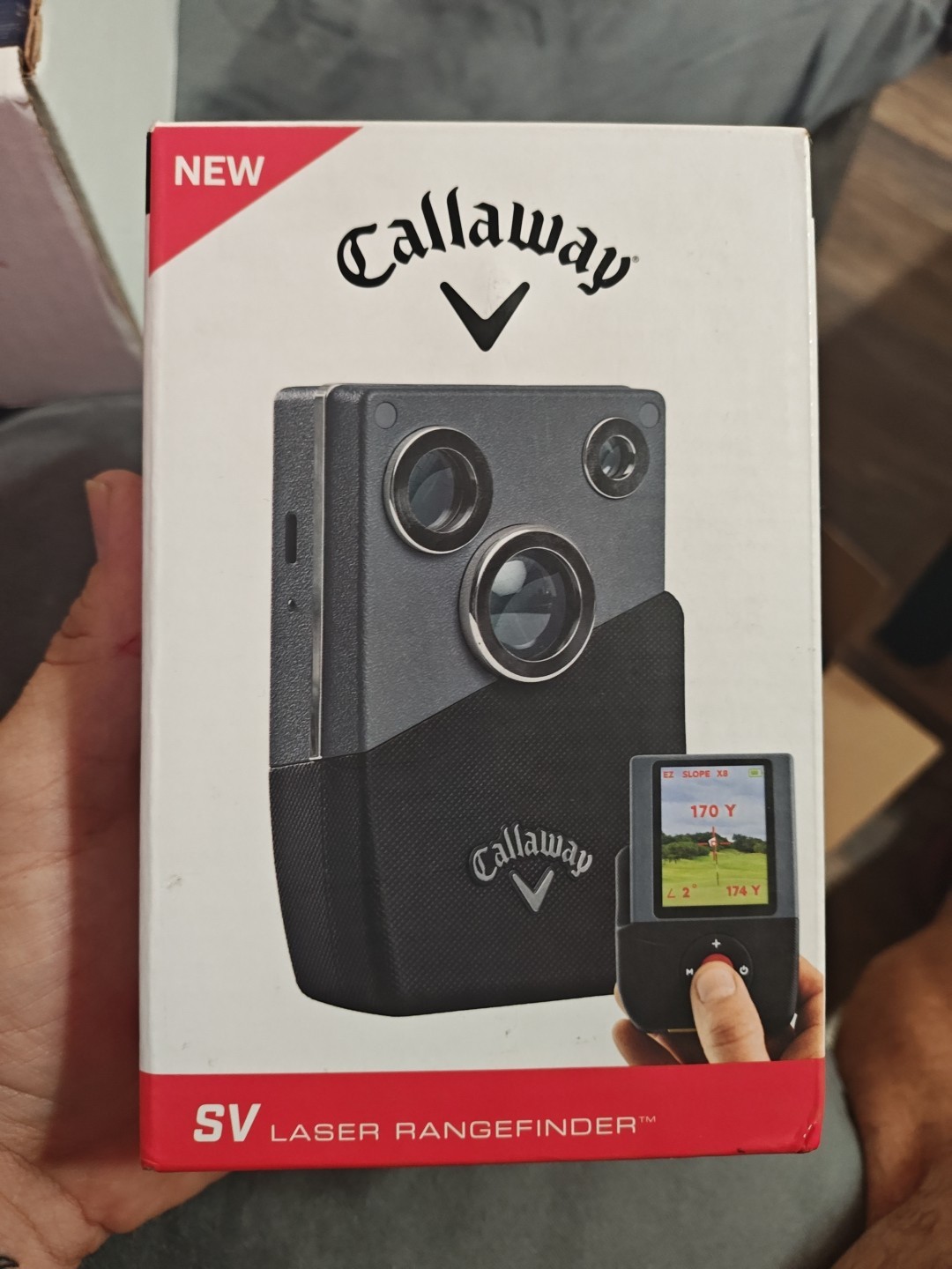 Callaway Golf "NEW IN BOX" SV, Screen View, Laser Golf Rangefinder.  Never Open