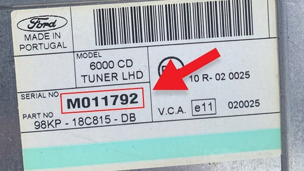 ✅ Ford 6000CD Radio Unlock Code | Fast Digital Delivery | Safe & Verified ✅