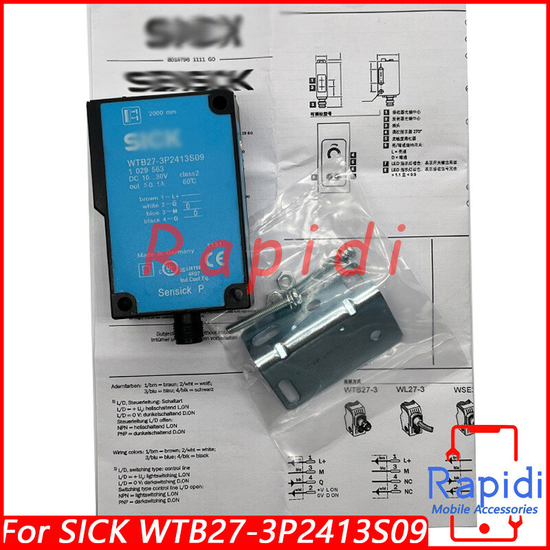For SICK WTB27-3P2413S09 1029563 WTB273P2413S09 Proximity Switch Sensor 10-30VDC