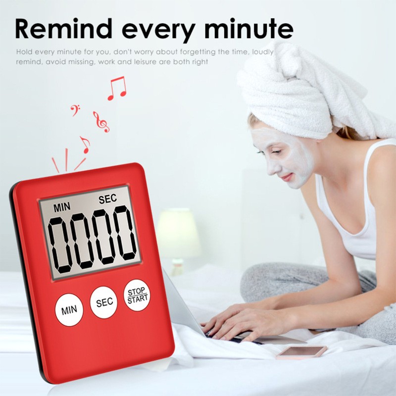 Large LCD Digital Kitchen Cooking Timer Count-Down Up Clock Loud Alarm Magnetic