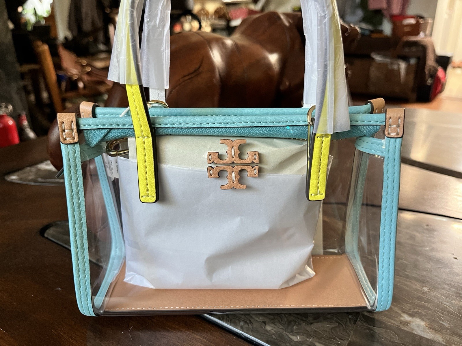 Tory Burch Blake Clear Mini Tote