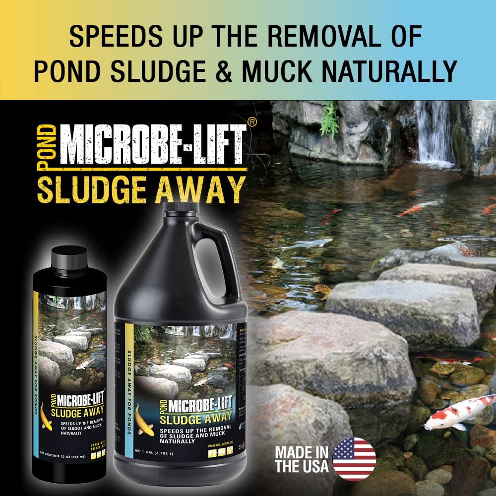 32 Ounce Sludge Away Pond Water Treatment for Clean Clear Water Features