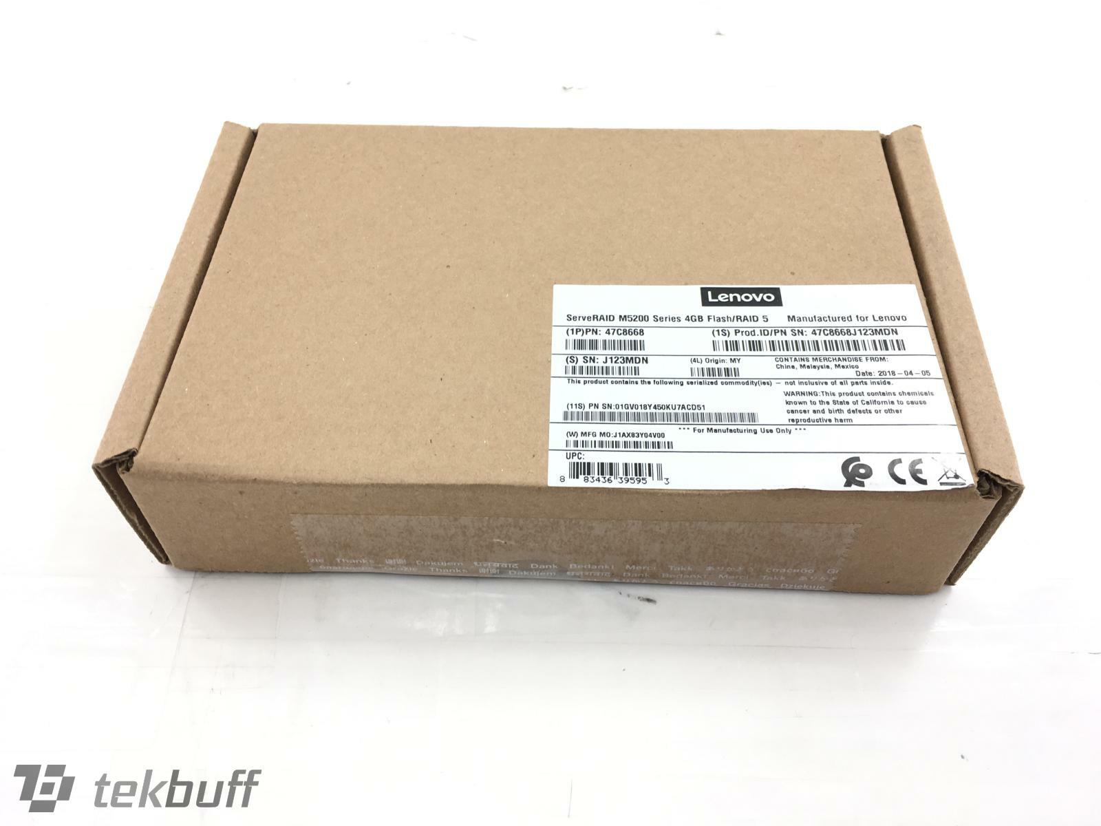 ✅ Lenovo ServeRAID M5200 Series RAID 5 Upgrade - RAID controller cache - 47C8668