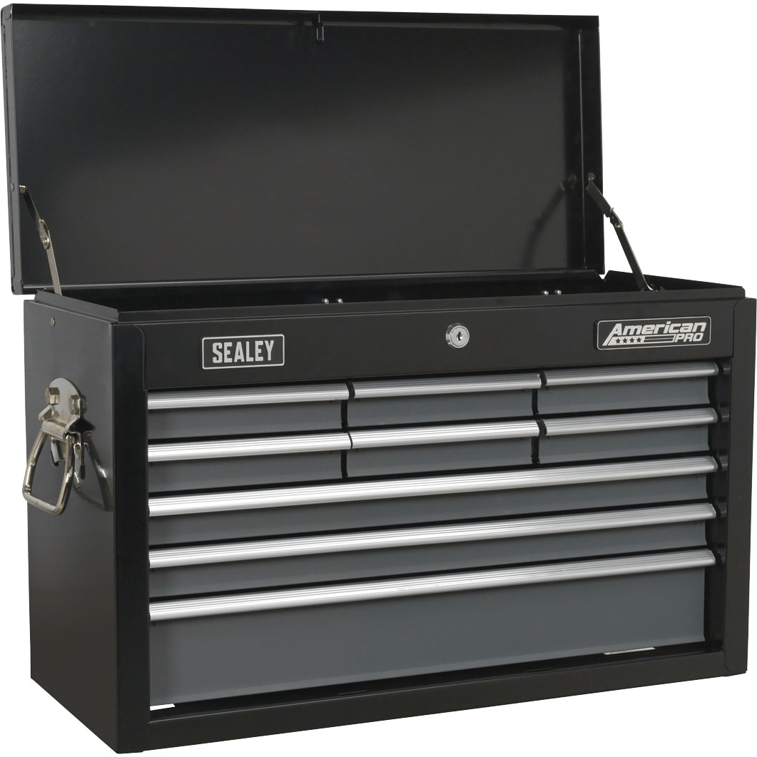 Sealey American Pro 9 Drawer Tool Chest Black / Grey