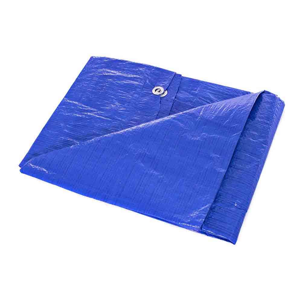 Waterproof Lightweight Blue Multipurpose Poly Tarp - Woven Polyethylene